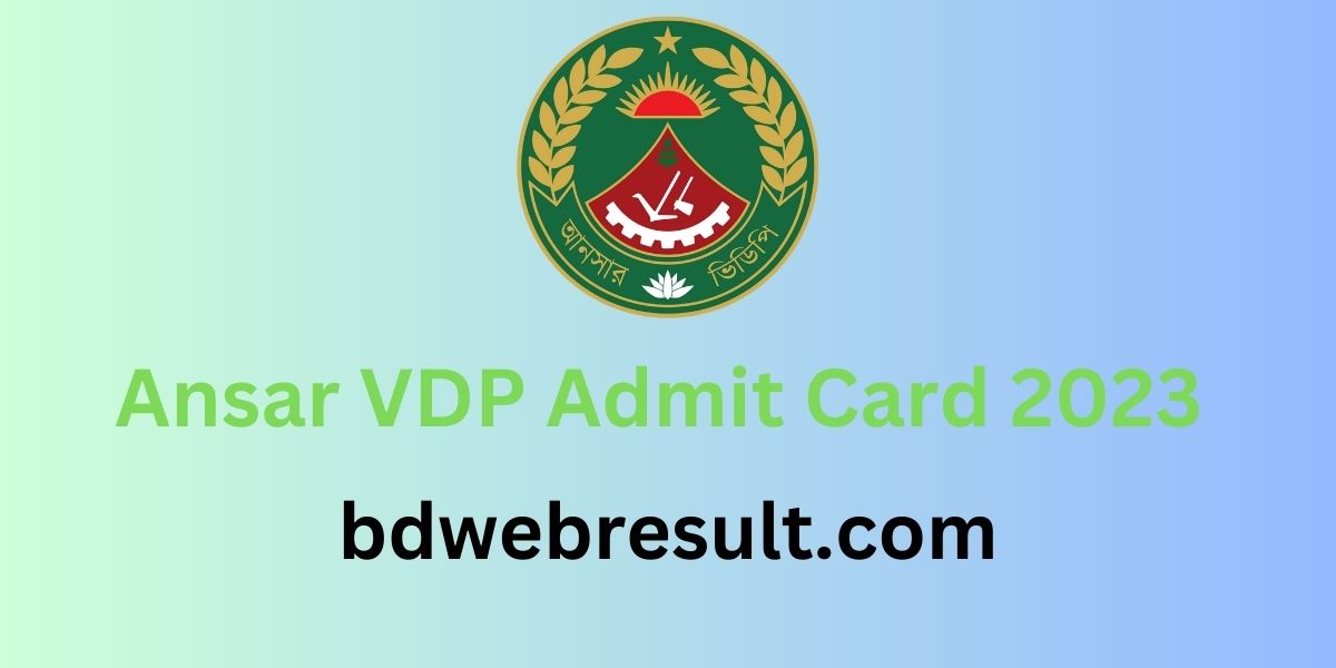 Ansar VDP Admit Card 2023