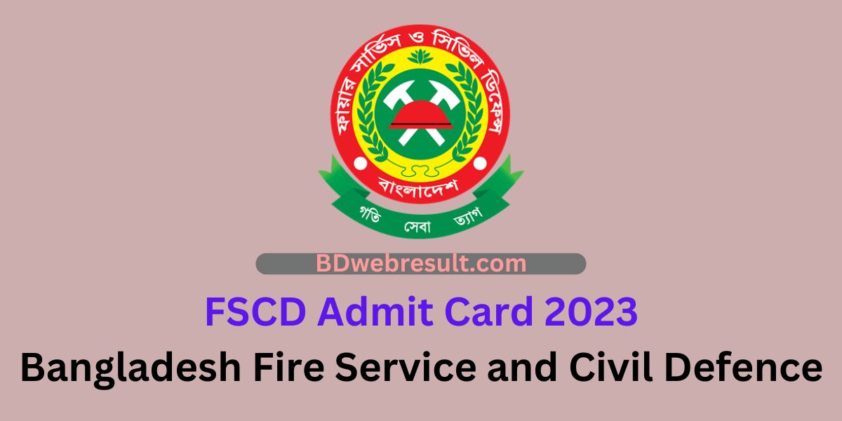 FSCD Admit Card 2023